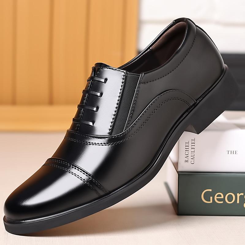 Business leather shoes men's 2025 new casual men's shoes pointed foreign trade men's shoes wedding shoes