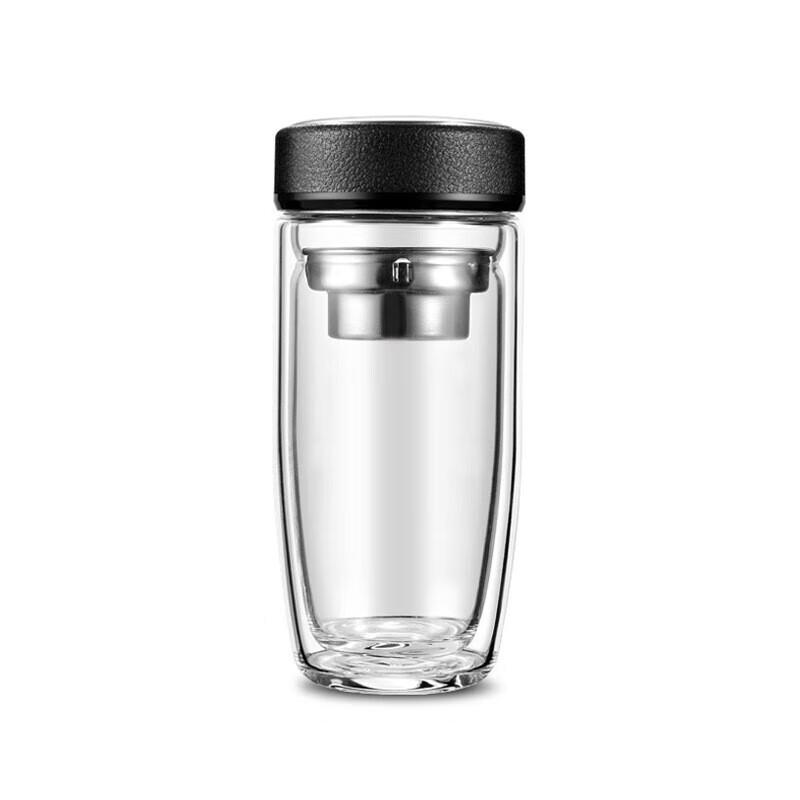 Tianyan Double-Layer Borosilicate Glass Tea Infuser Bottle