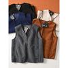 Outdoor Fleece Coat Vest Vest Men's and Women's Pure Color All-Matching Double-Sided Velvet Warm Berber Fleece Vest Waistcoat Outwear