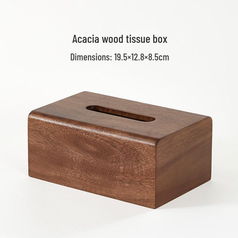 Black Walnut Wood Tissue Box