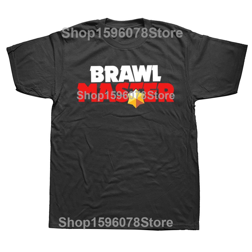 Casual Wear Eat Sleep Brawl Repeat Gamer Mobile Game Brawl with Stars T-Shirt Graphics Fitted T Shirts Women Men Clothing Top