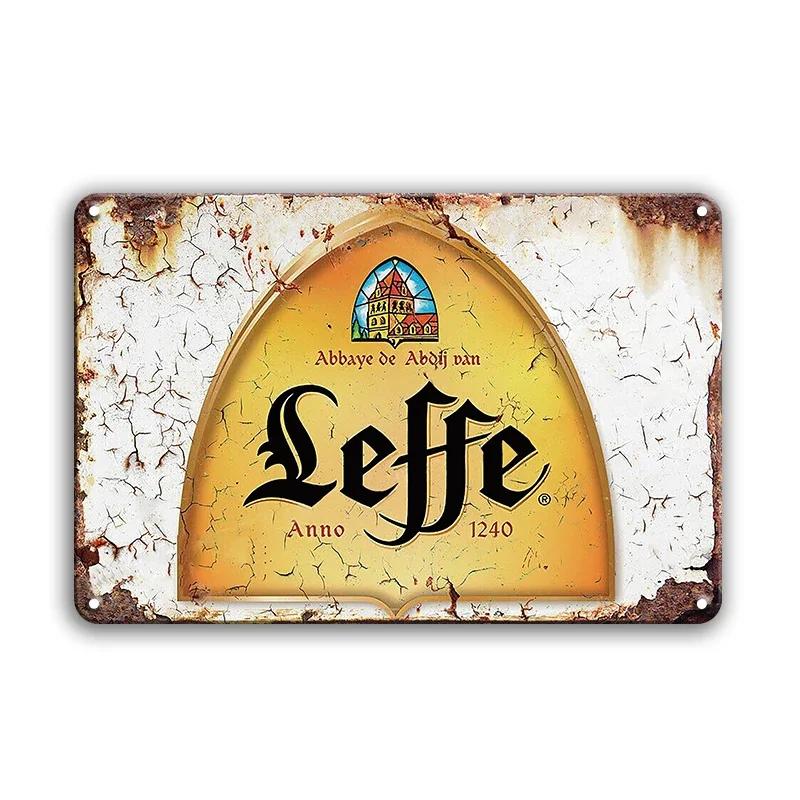 Retro Belgium Beer Brand Poster Vintage Sign Metal Sign Decorative Plaque for Room Bar Pub Man Cave Club Wall Decoration