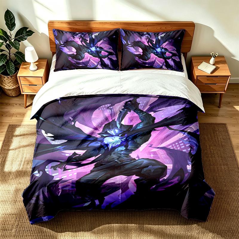 VALORANT (23) Juego de 3 piezas adecuado para dormitorios principales suave y cómodo un regalo ideal para familiares y amigos Incluye una funda nórdica y dos fundas de almohada