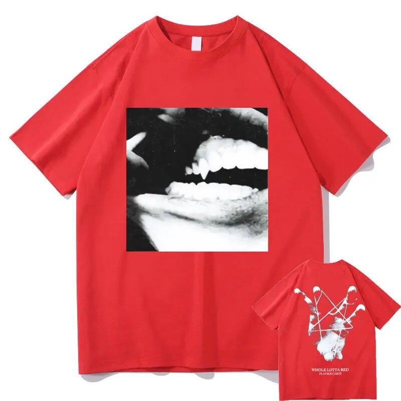 Playboi Carti T Shirt Album muzyczny Whole Lotta czerwona