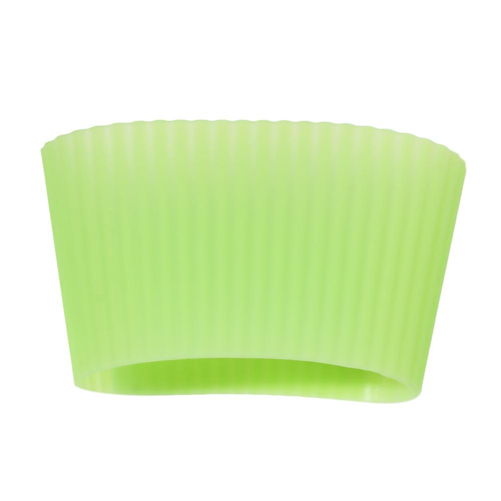 Table Mats Durable Water Cup Coasters Silicone Cup Sleeve Insulation Cup Cover Bottle Sleeves