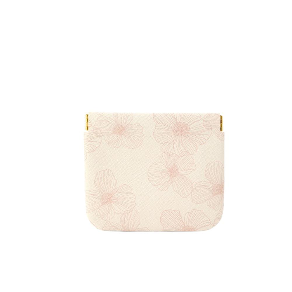 Pu Leather New Chinese Style Leaf Spring Bag Cosmetic Bag Jewelry Storage Bag Self-closing Coin Purse Coin Bags Earphone Bag