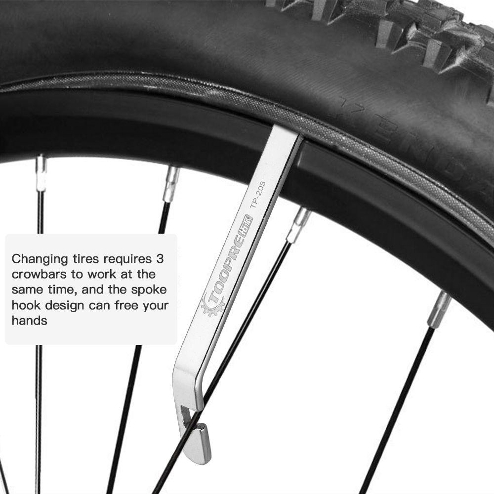 Palanca de Neumático de Bicicleta Metal Montaña Bicicleta Rueda de Bicicleta Extractor Palanca de Neumático Barra de Palanca de Bicicleta Herramienta para Palancar