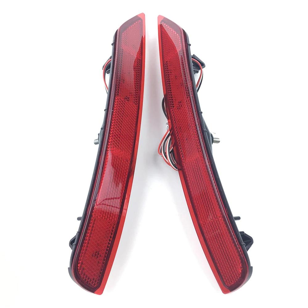 2pcs Red LED Rear Bumper Brake Stop Tail Fog Light For Subaru Forester 2008-2016 2009 2010 2011 2012 2013 2014 2015 2017 2018