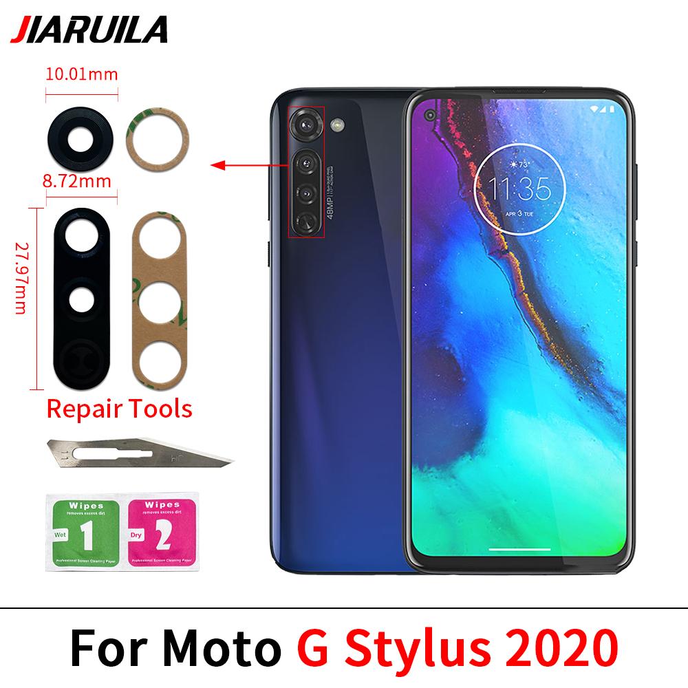 Rear Back Camera Glass Lens For Moto E6S E11 E11 E11i Edge 11 Fusion Neo 11 Neo Camera Glass With Glue Adhesive + Repair Tools