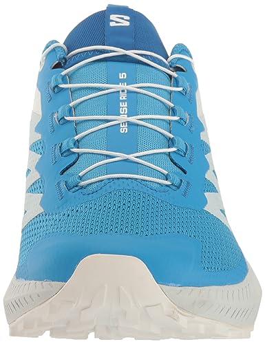 Salomon SENSE RIDE 5 Trail-Laufschuhe, Herren, L47311800, Ibiza Blue/Lapis Blue/White, Größe 25.5cm
