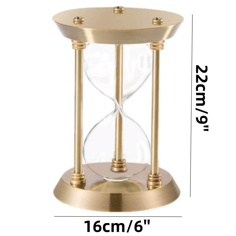 Sablier Rétro Européen Vide Montre à Sable en Métal Minuteur en Verre de Sable Décorations DIY pour Bureau à Domicile Nouveauté 2024 Sablier