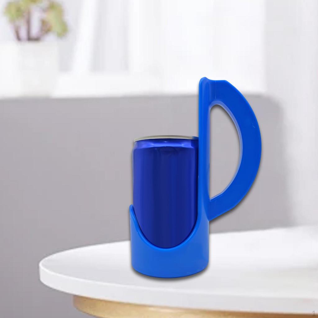 Can Holder with Handle Cup Holder, Easy Clean, Lightweight for 12oz Standard Can, Beverage Grip