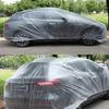 Upgraded Elastic Band Clear Plastic Disposable Universal Car Covers Rain Dust Garage Cover Waterproof Temporary Durable