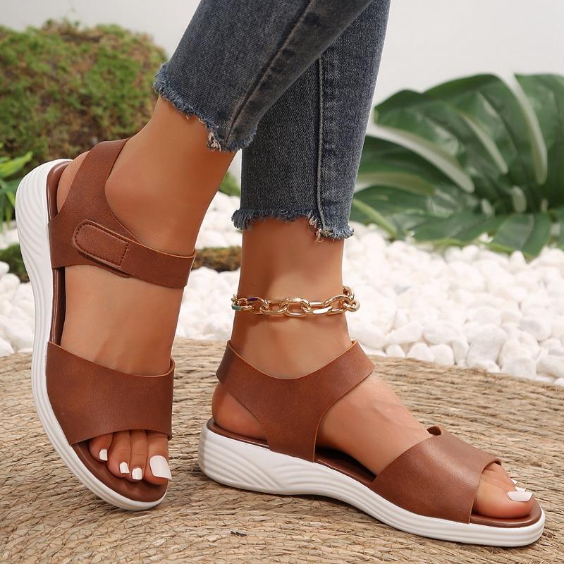 

Fashion Shoes for Women 2024 Hot Sale Plus Size Women s Sandals Summer Casual Sandals Women Platform Wedges Outdoor Light Shoes Female 43 светло-коричневого