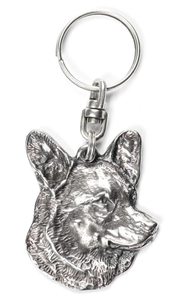 Cardigan Welsh Corgi - Posrebrzany Brelok Z Psem W Pudełku Ozdobnym, Ozdoba Torebki, Zawieszka Do Plecaka Marki Art-Dog
