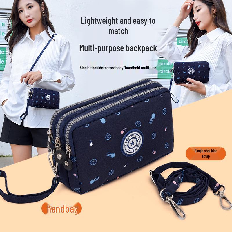 Women's Fashion Canvas Cell Phone Crossbody & Wristlet Handbag
