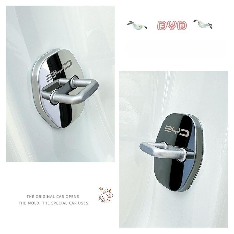 BYD 4Pcs Car Door Protective Cover Stainless Steel for BYD Dolphin Surf Seagull Shark Sealion Atto 3 Yuan Plus Song Plus Seal