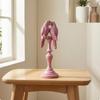 Parrot Sculpture with Pedestal Resin Figurine Tabletop Bird Statue for Art Lovers, Living