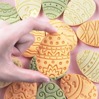 11Pcs/set Easter Cookie Cutter Mold Egg Figure Biscuit Embossers Stamp Mould for Easter Party Cakes Decoration DIY Baking Tools