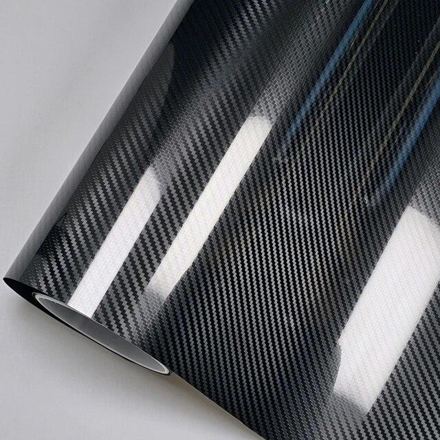 High Glossy Red Black Blue Forged Carbon Fiber Stickers On Car Decals Decals for Vehicle Wraping Vinyl Wrap Car Film Cover Auto