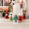 Solar Powered Car Dashboard Decors Funny Christmas Office Cab Accessories Interior Decoration for Adults Christmas