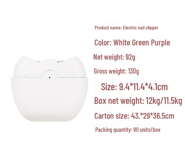 Electric Baby Nail Grinder & Polisher with Anti-Splash and Anti-Pinch Features, Rechargeable Lithium Battery