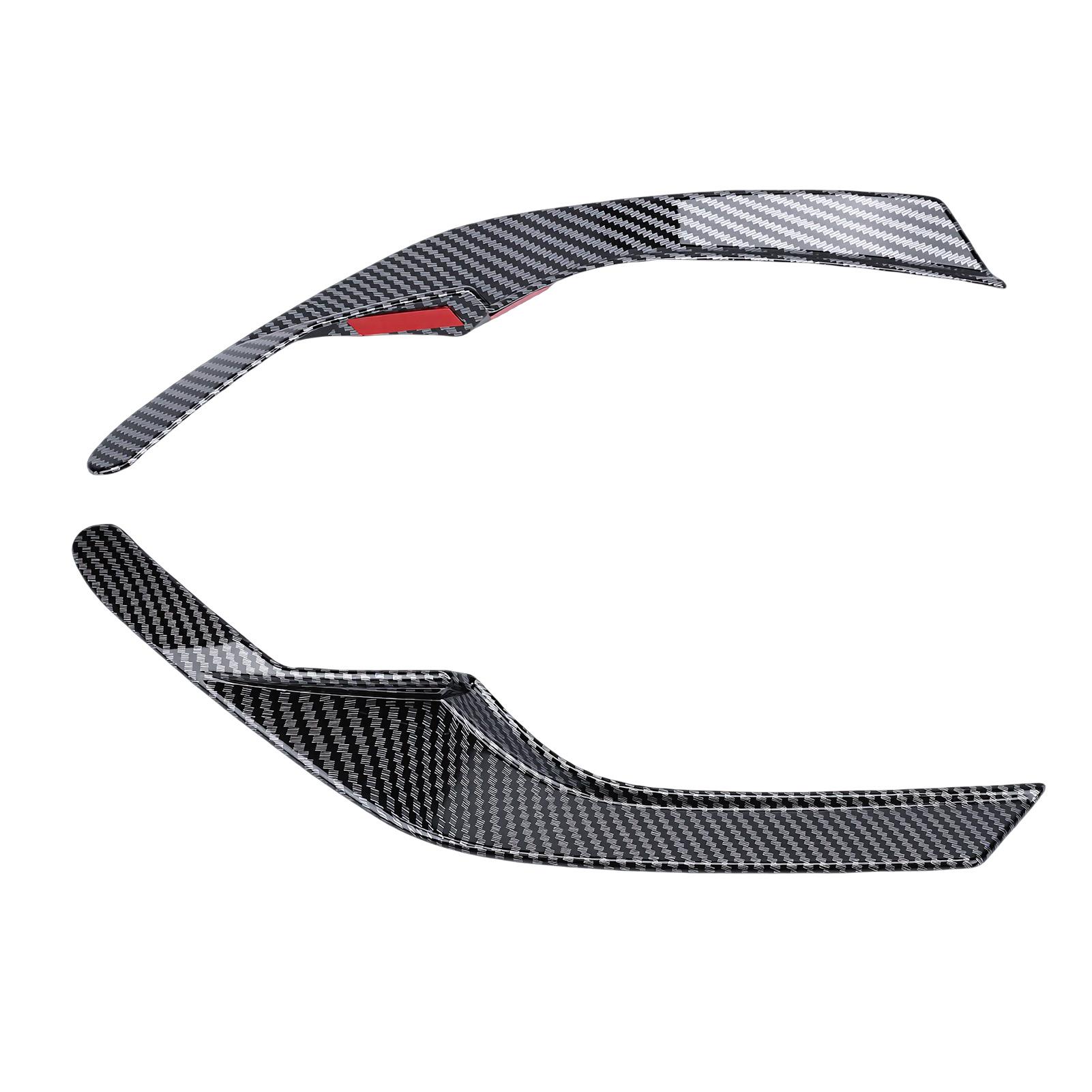 2Pcs Headlight Eyelid Eyebrow Cover Trim Strip Carbon Fiber Pattern Replacement for CRV CR V 2023 2025
