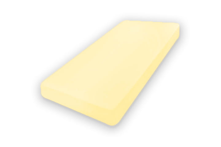 Jersey Fitted Sheet with Elastic 70x140x10 Premium Cream/yellow