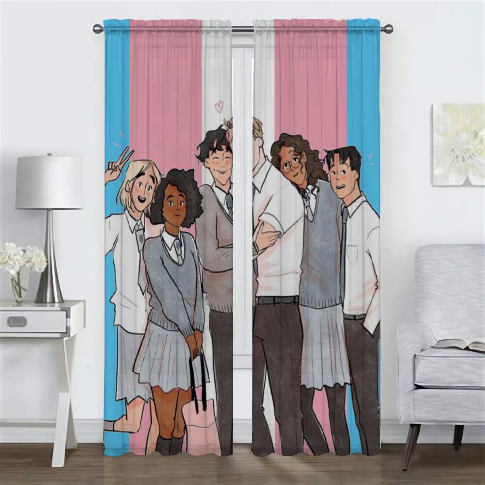 Heartstoppers Curtains for Bedroom Anti-mosquito Curtains 2 Pieces Blackout Curtain Shades Living Room Curtain Partition Kitchen