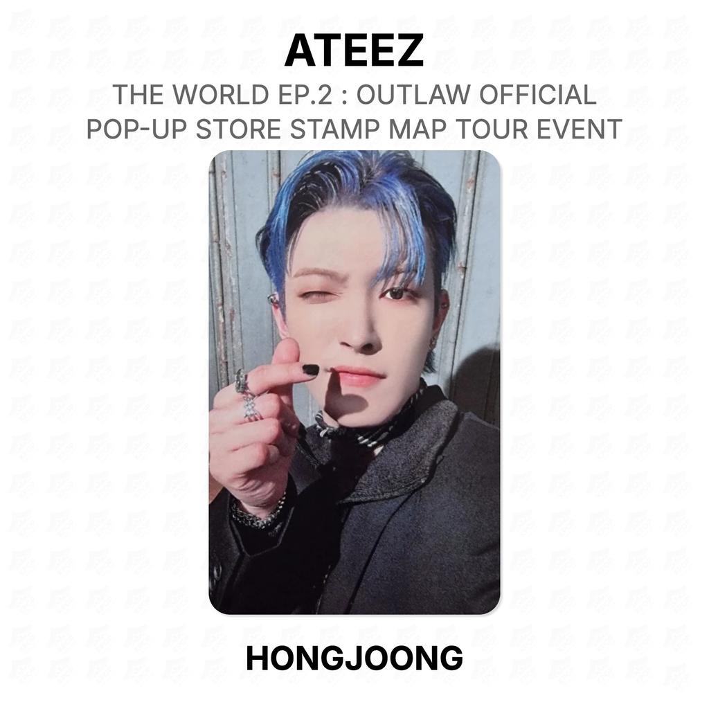 ATEEZ THE WORLD EP.2 : OUTLAW OFFICIAL POP-UP STORE STAMP MAP TOUR EVENT Official Photocard