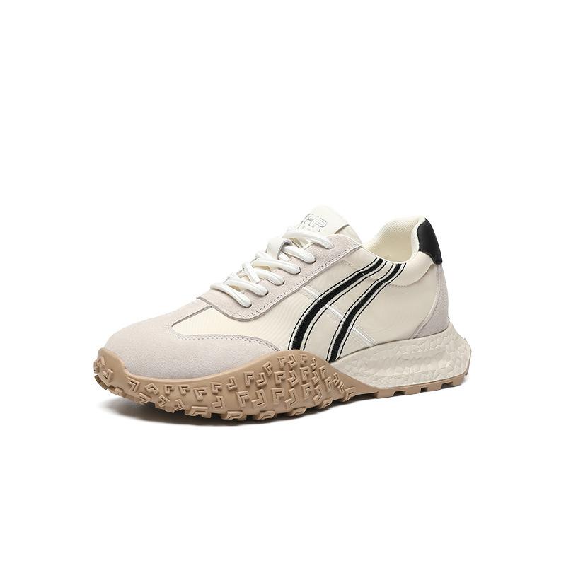 

Немецкие тренировочные туфли на толстой подошве из натуральной кожи с увеличением роста, обувь Forrest Gump, универсальная спортивная обувь, легкая женская обувь 40