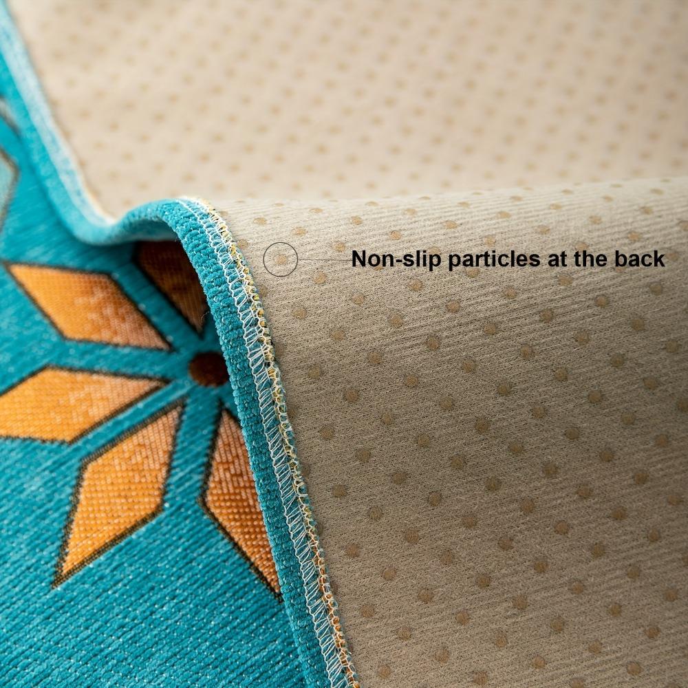 1pc Bohemia Chenille Sofa Cover, Geometric Embroidery Sofa Slipcover, Thick Plush Sofa Protector Cover, for Bedroom Office Living Room Home Decor