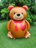 Love Cartoon Matte Heart Bear Aluminum Balloon for Birthday Party Valentine's Day Baby Shower Decorations