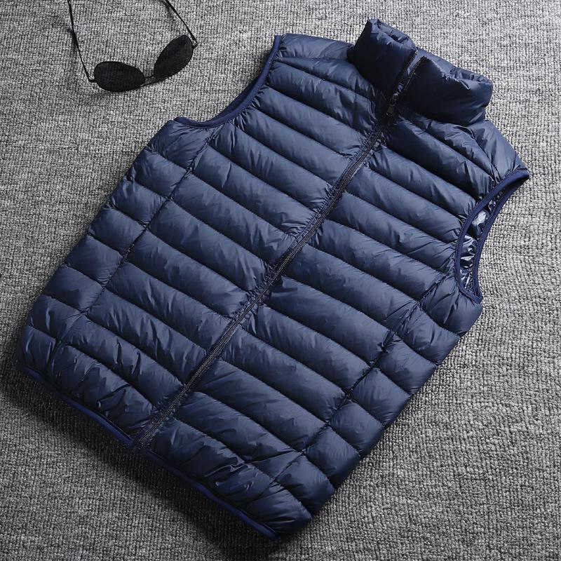 Men's 2024 Lightweight Down Vest - Fashionable, Thin, Sleeveless Gilet for Indoor/Outdoor Autumn Winter Wear