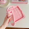 3D Cartoon Cute Pink Pig Silicone Tablet Case With Handle For iPad 12th 11 10 9 8 Ipad Pro Air M4 M3 M2 11inch A16 A19 2018-2026 M4 Kids Cover Stand