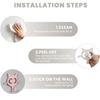 Removable Wall Hooks Self Adhesive Wall Organizer Portable Towel Hooks  Bathrooms
