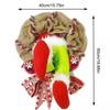 Santa Wreath Plush Ornament Christmas Hanging Decor Home Wall Door