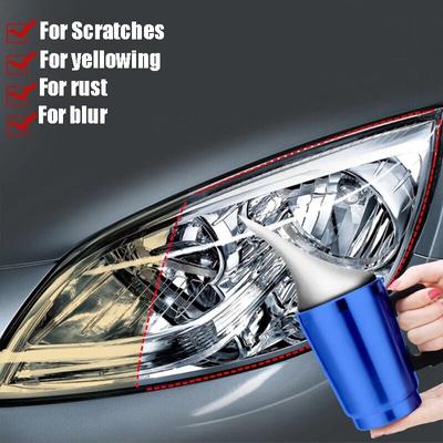Kit de restauração de farol de carro 20ml, fluido de reparo de luz, remoção de arranhões, oxidação, polimento, abajur, ferramenta de limpeza