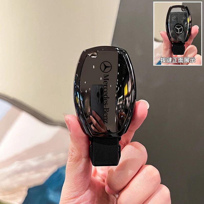 TPU Key Fob Cover For Mercedes Benz A B C E S Class W204 W205 W212 W213 W176 GLC MAYBACH Keyless Soft Case yut6