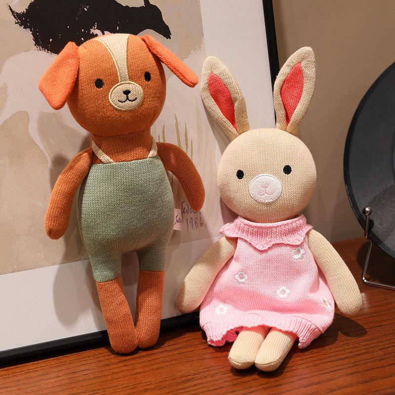 Cute Animal Companion: Knitted Rabbit Plush Doll