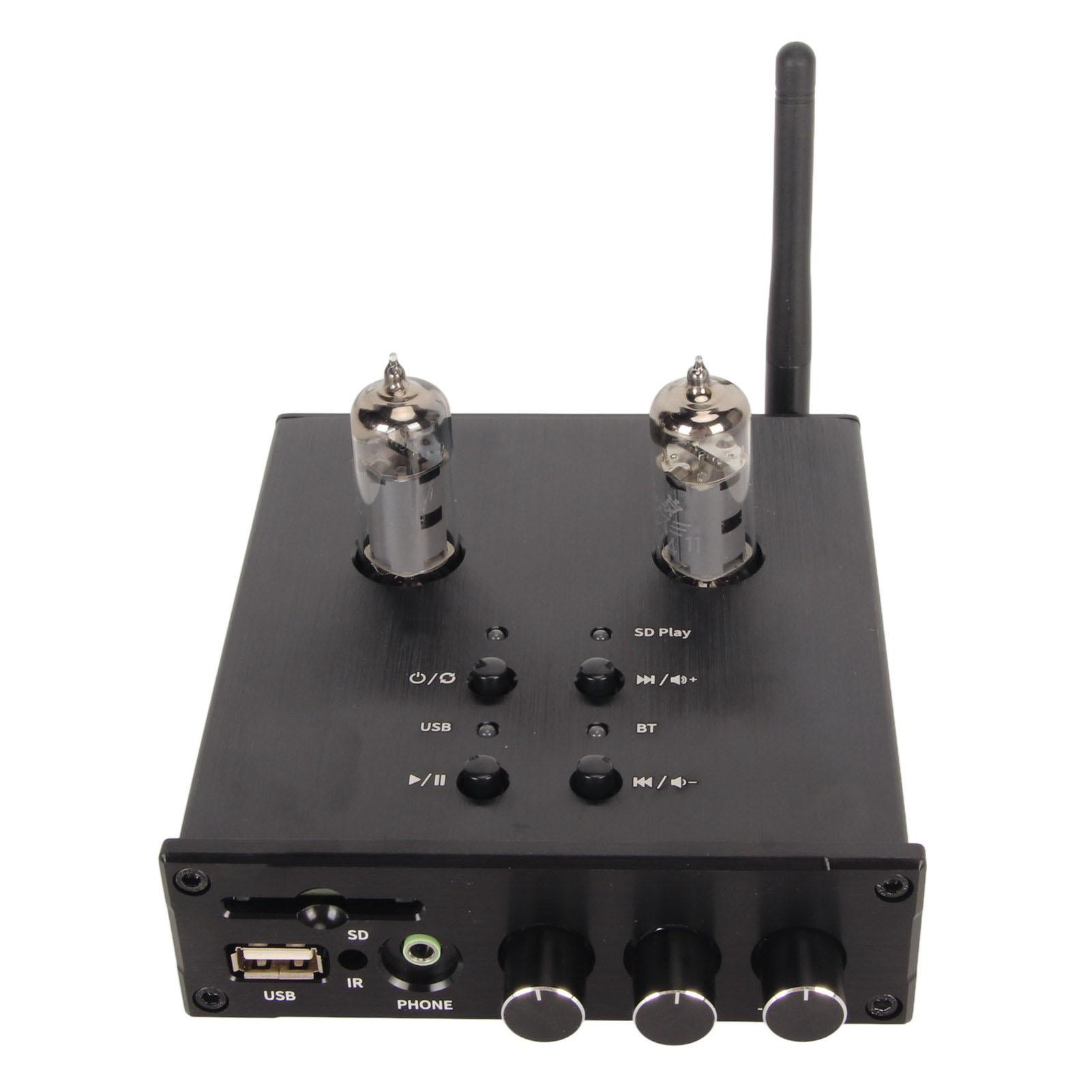 

Усилитель Bluetooth Tube с поддержкой воспроизведения с карты памяти U Disk, стереоприемник HiFi для CD-плеера EU Plug