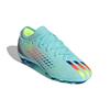 Adidas X Speedportal .3 Turf Artificial Grass Round Toe Lace-Up Low-Top Soccer Shoes Kids Soccer Shoes Blue GW8480