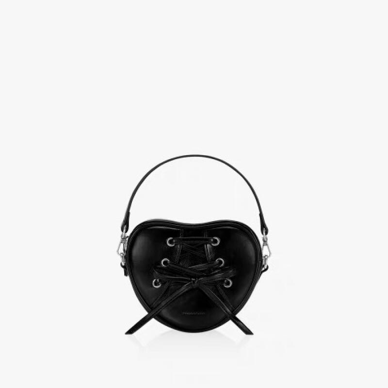 

Милые мини-сумки через плечо из кожи для женщин, новые однотонные женские сумки с бантом сверху, милые сумки в форме сердца для девочек