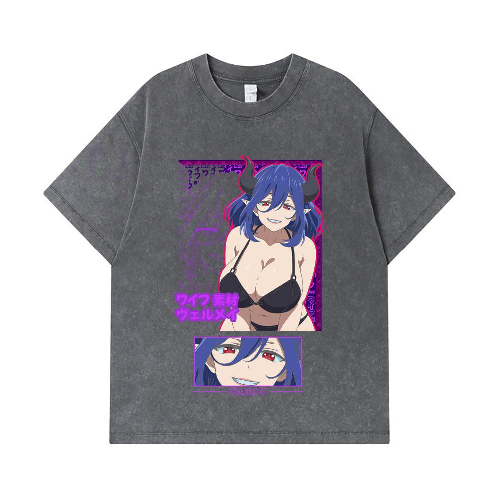 275 GSM Washed T-shirts 100% Cotton Vermeil In Gold V1 Vermeil Waifu Print Unisex Heavy Cotton T Shirt