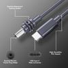 2/3/5M Multiple Lengths USB Type C to DC5521 Power Adapter Cable for Satellite Waterproof Portable Power Adapter Cable