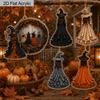 2D Flat Halloween Acrylic Hanging Decor, Witch Pattern, Home Car Backpack Pendant, Halloween & Birthday Gift