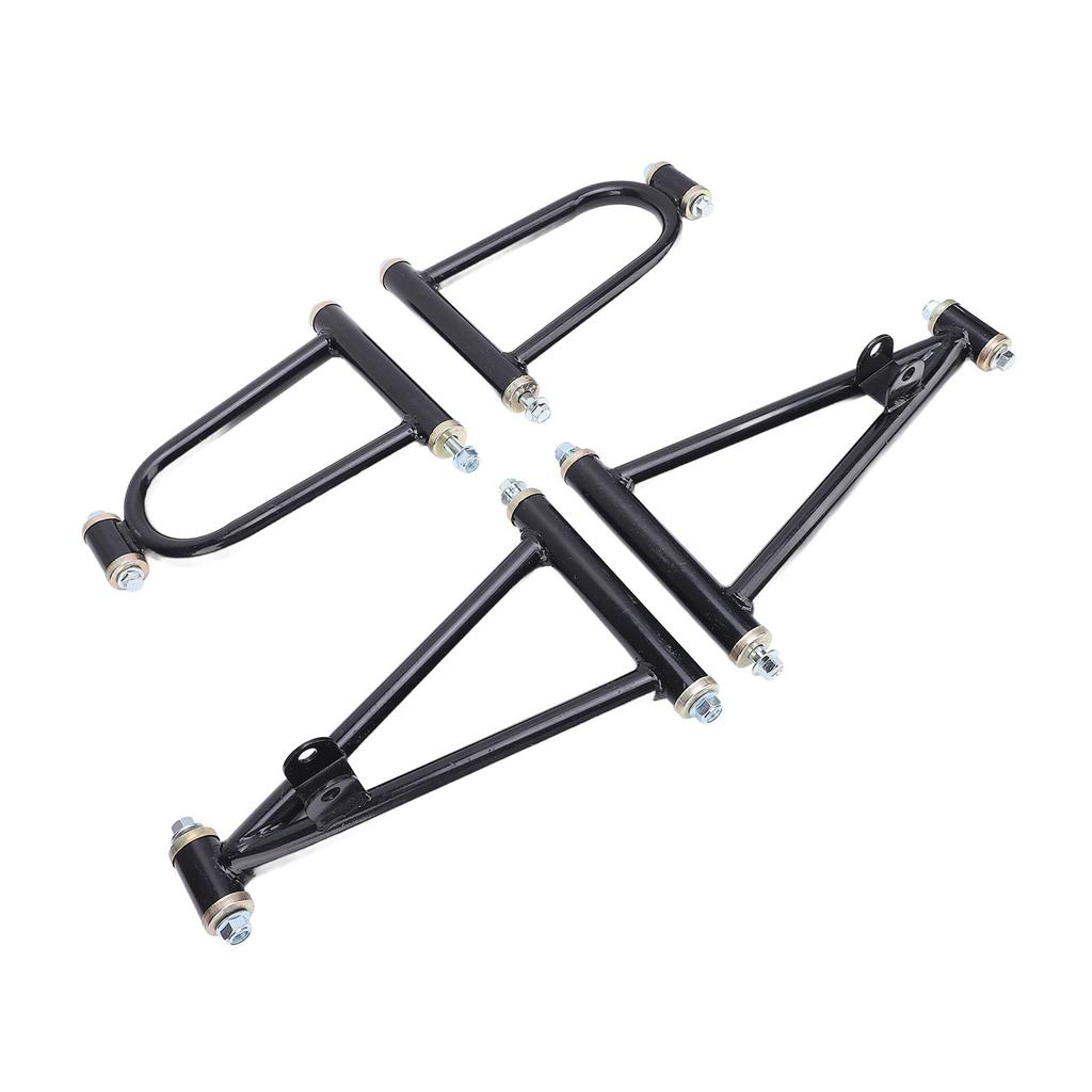 7inch Front Suspension Upper Lower Swing Arm Kit Reduce Vibration Noise High Strength Metal for Go Kart Quad Bike