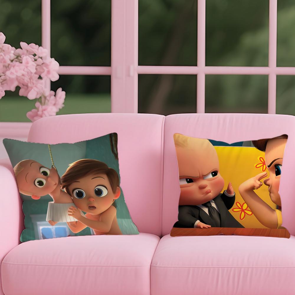 Federa per Cuscino The Boss Baby 2-in-1 Reversibile in Peluche | Auto/Divano/Letto | Regalo Perfetto