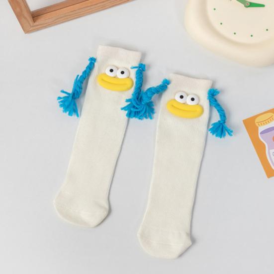 Funny Fuzzy Socks Colorful Cartoon Expression Socks with Braided And Lips Cotton Novelty Footwear for Casual Wear