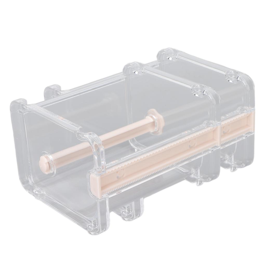 Transparent Multi Masking Tape Cutter Dispenser Visible Roll Tape Holder for   School